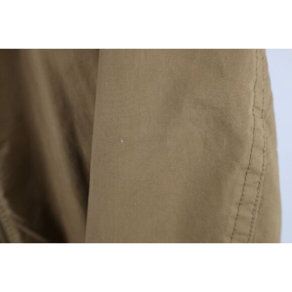 Orton Brothers Mens Size Medium Distressed Lined Full Zip Bomber Jacket Brown - Picture 9 of 16